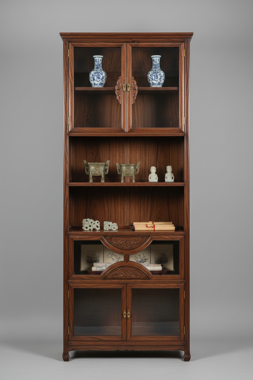 鸡翅木展示柜 | Jichimu Display Cabinet
