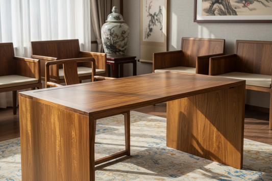 金丝楠木书桌 · 文人书房核心器 传世孤品