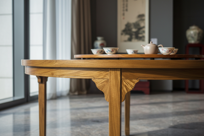 金丝楠木圆餐桌 · 家族团聚传世器 传世孤品