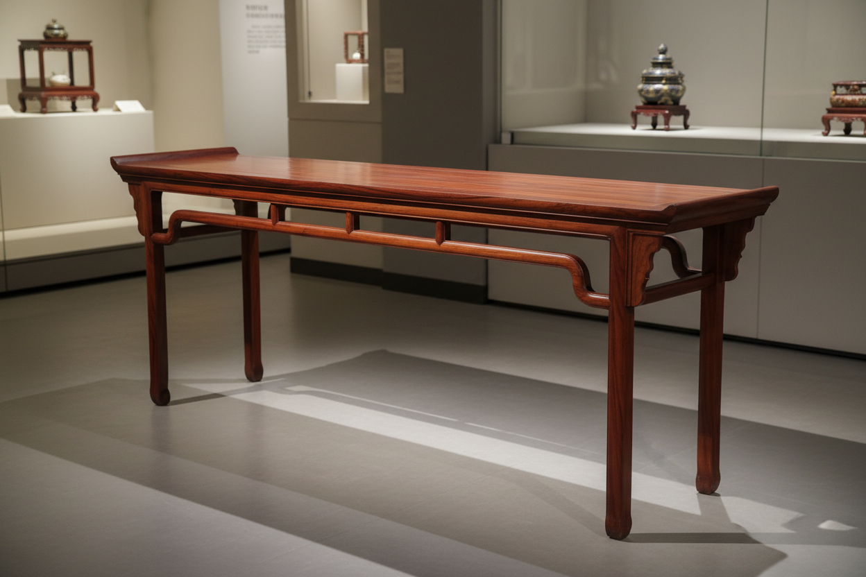 红酸枝条案 · 供奉雅器