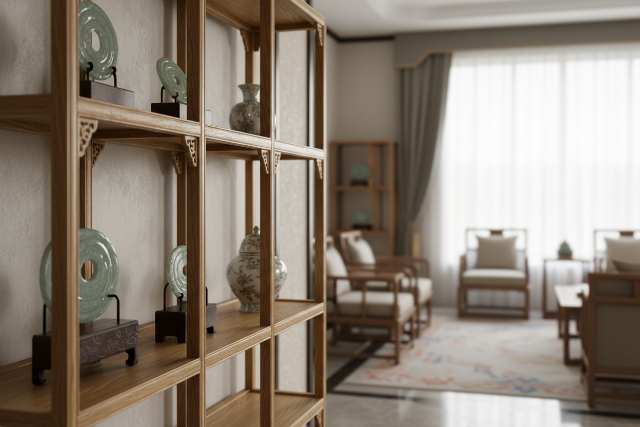 金丝楠木博古架