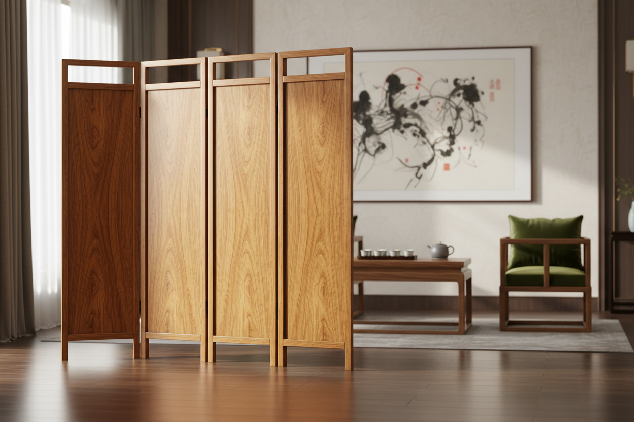 金丝楠木屏风