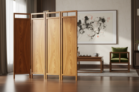 金丝楠木屏风