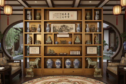 金丝楠木博古架