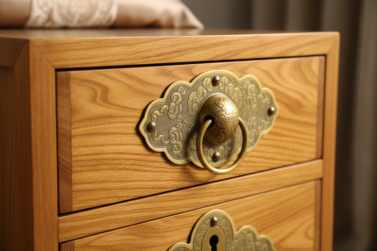 金丝楠木床头柜