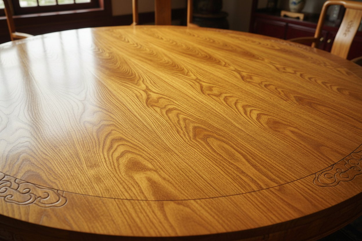 金丝楠木圆餐桌 · 家族团聚传世器 传世孤品