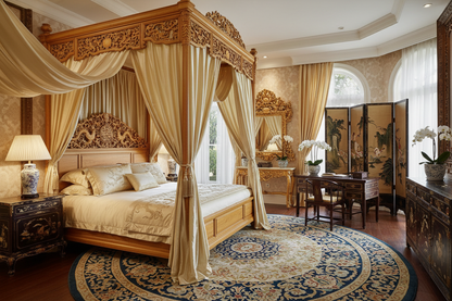 金丝楠木架子床